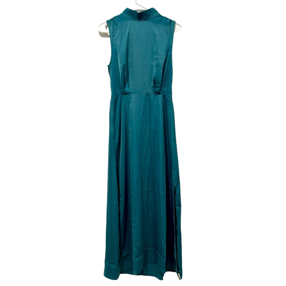 BTFBM Sleeveless High Neck Satin Dress Size: S